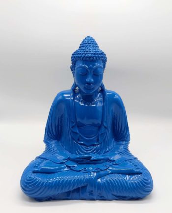 Buddha resin blue height 40 cm