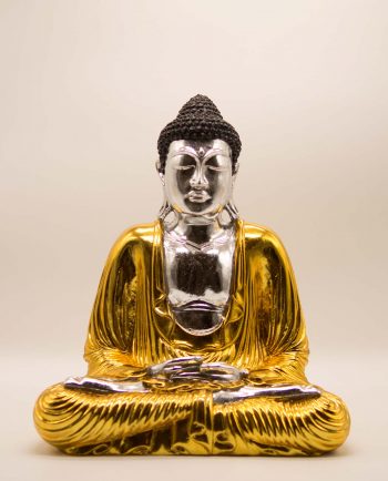 Βούδας ρητίνη ύψος 40 cm χρυσός ασημένιος
