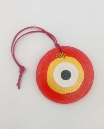 Wooden Red Evil Eye 2026