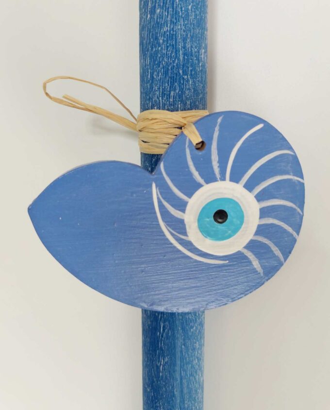 Easter Aromatic Candle Wooden Seashell Evil Eye
