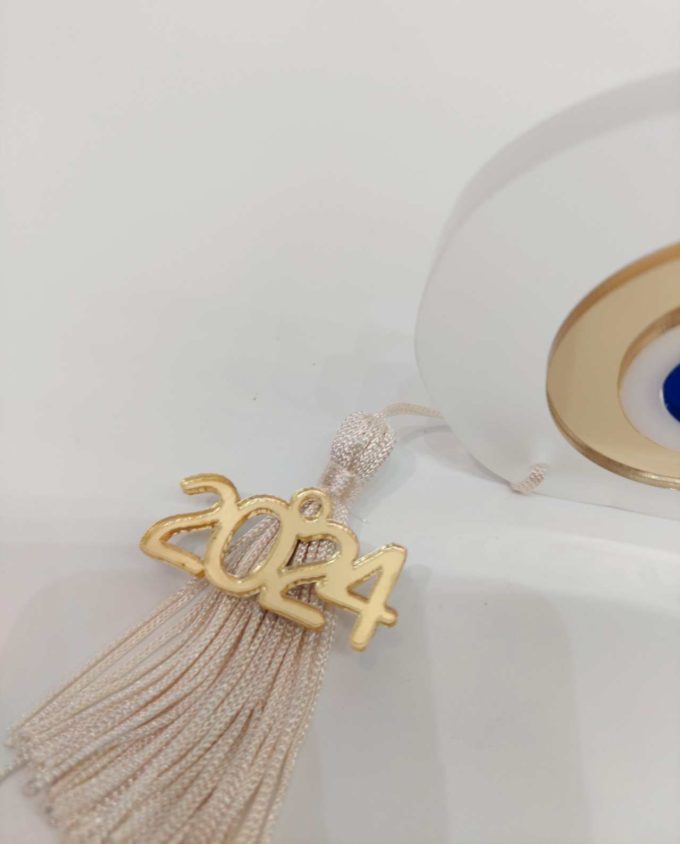 Pomegranate Plexiglass Gold Evil Eye 2024