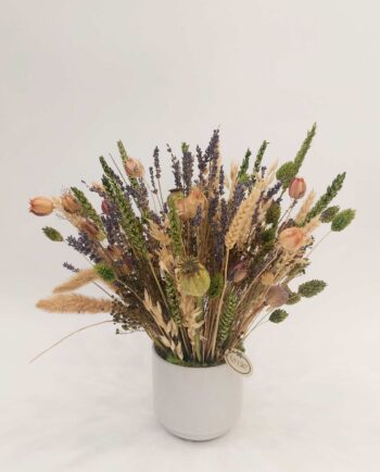 Dried Flowers Arrangement Green Natural