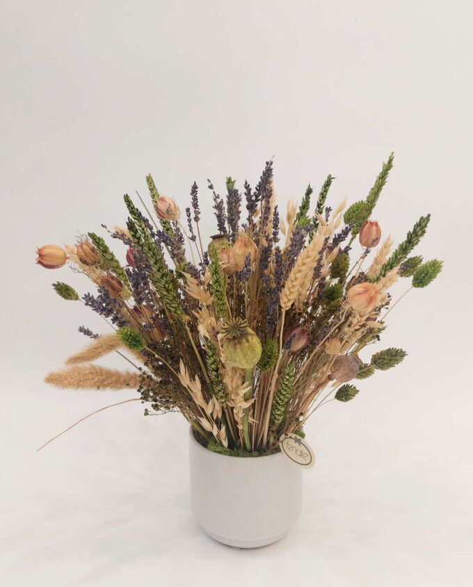 Dried Flowers Arrangement Green Natural