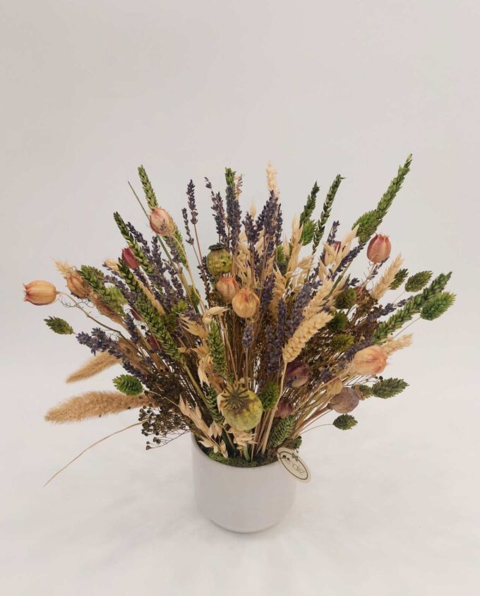 Dried Flowers Arrangement Green Natural