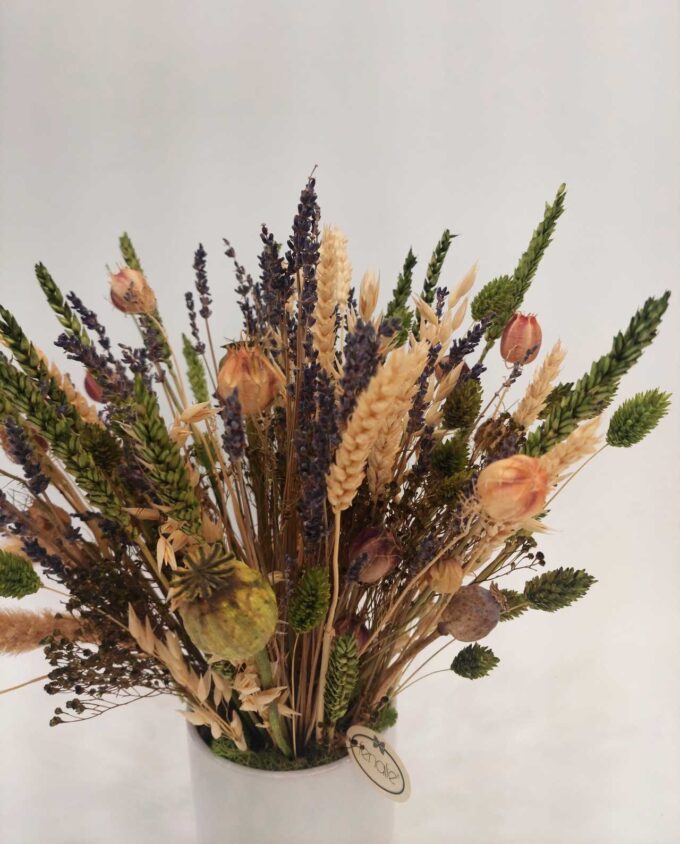 Dried Flowers Arrangement Green Natural