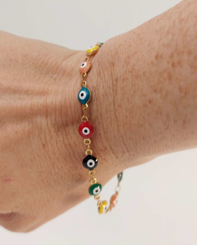 Bracelet Multicolor Evil Eyes