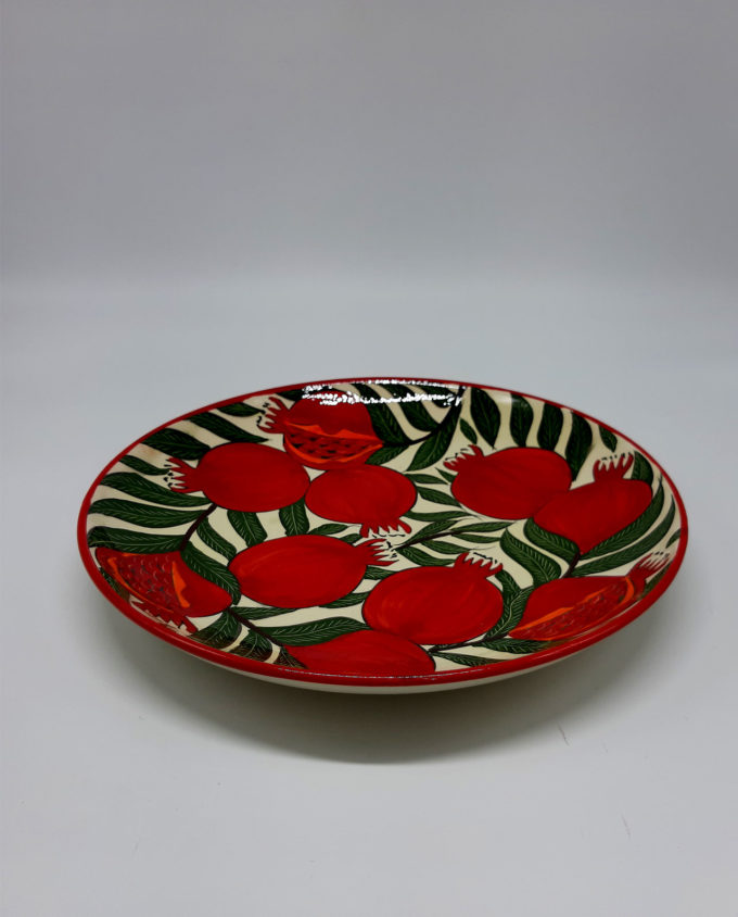 Plate ceramic “Pomegranates” diameter 32 cm