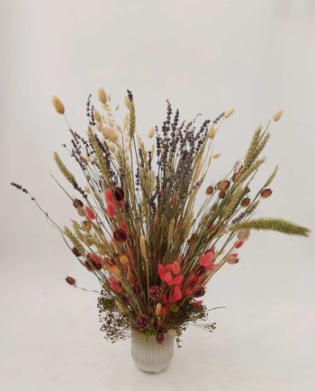 Dried Flowers Arrangement Pink Natural