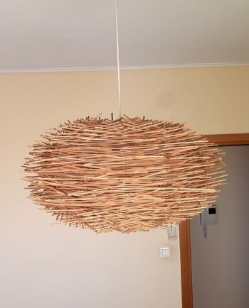 Hanging lamp Rattan «Urchin» diameter 60 cm