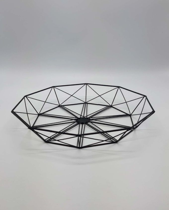 Πιατέλα μεταλλική “Geometry” διαμέτρου 33 cm
