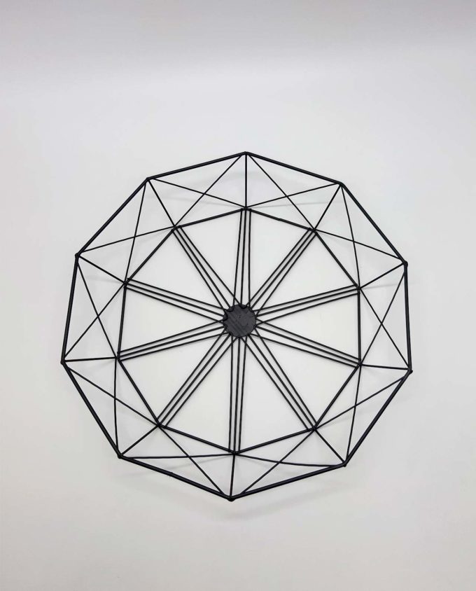 Πιατέλα μεταλλική “Geometry” διαμέτρου 38 cm