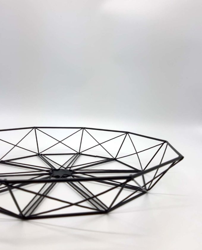 Tray metal "Geometry" diameter 33 cm