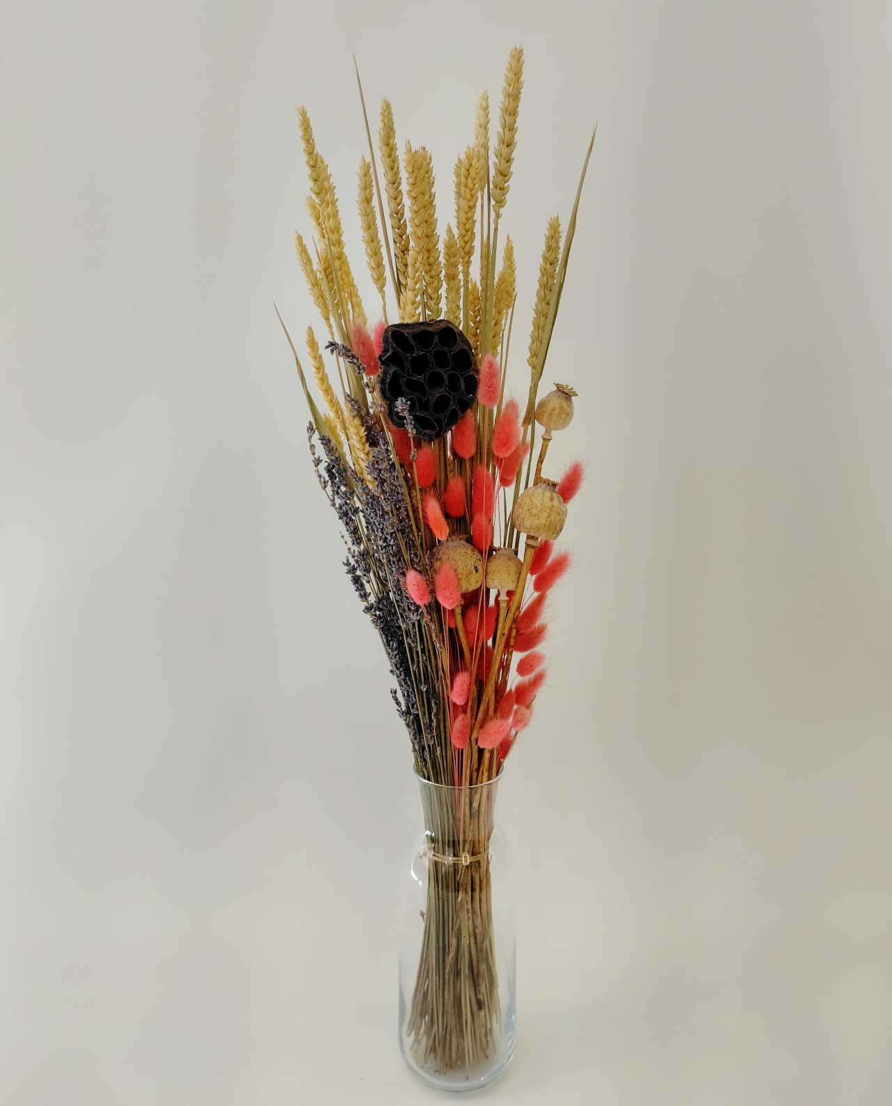 Bouquet Mix Dried Flowers Fuschia Natural