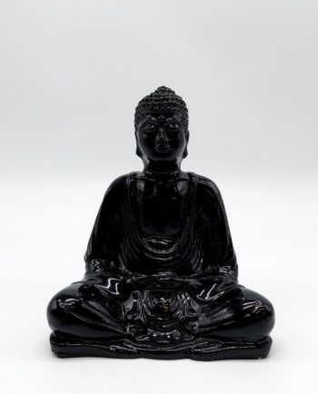 Buddha Resin Height 15 cm black