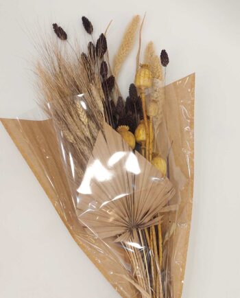 Bouquet Mix Dried Flowers Yellow Brown