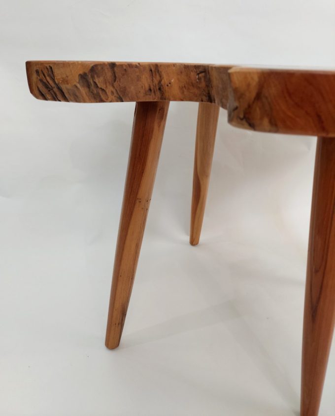 Abstract Teak Wood Table