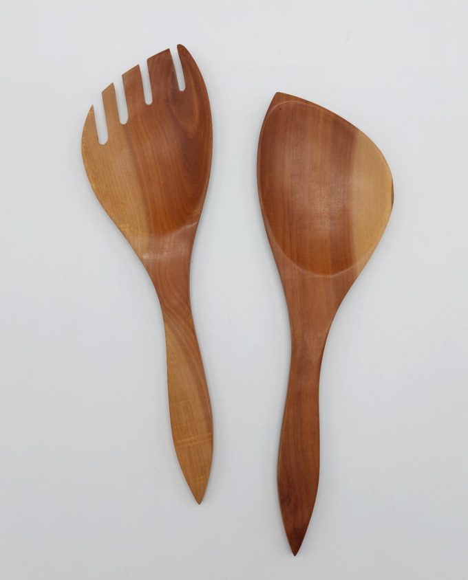 Fork & Spoon Wooden Set 2 pieces