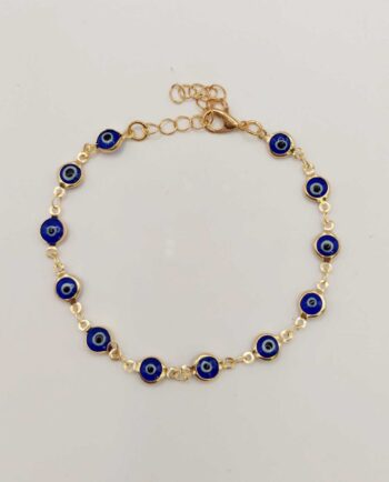Bracelet Dark Blue Evil Eyes