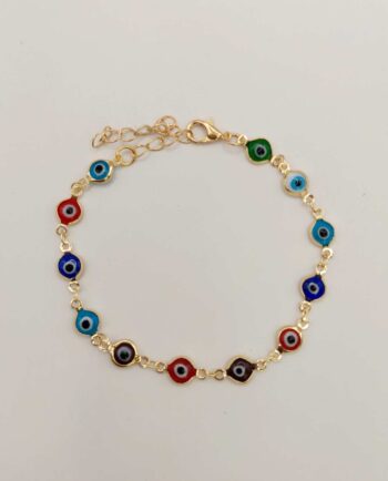 Bracelet Multicolor Evil Eyes