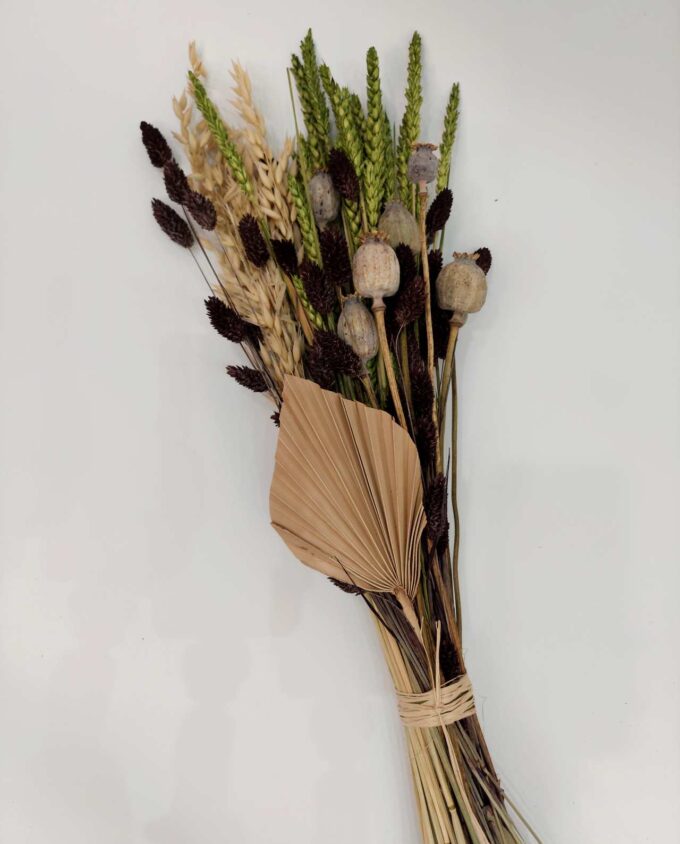 Bouquet Mix Dried Flowers Brown Green