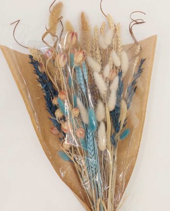 Bouquet Mix Dried Flowers Light Blue Natural