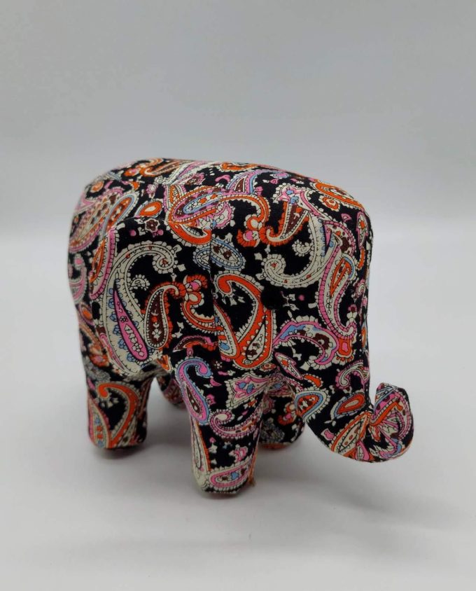 elephant fabric handmade medium size
