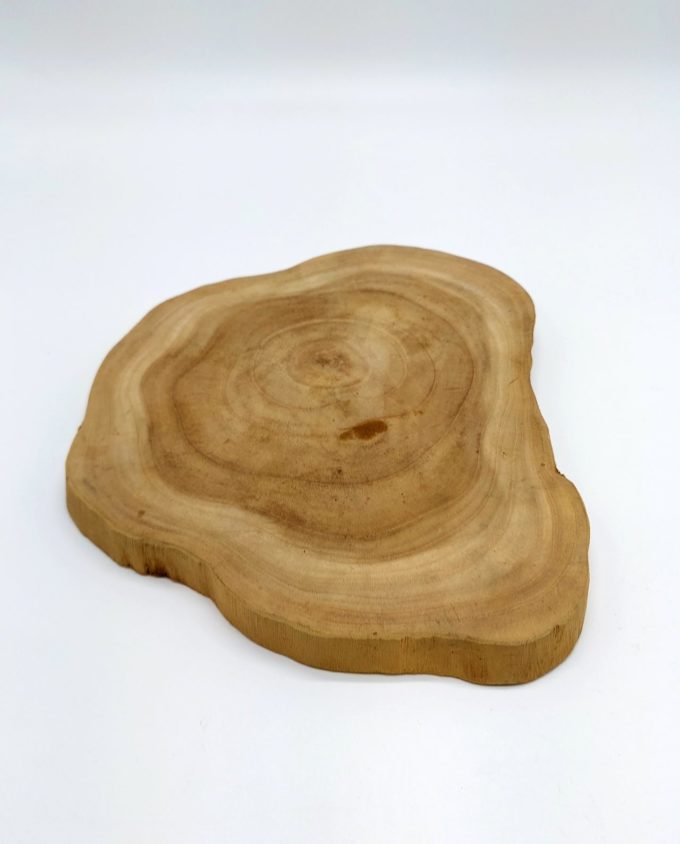 Board Teak Wood Board Diameter 25 cm