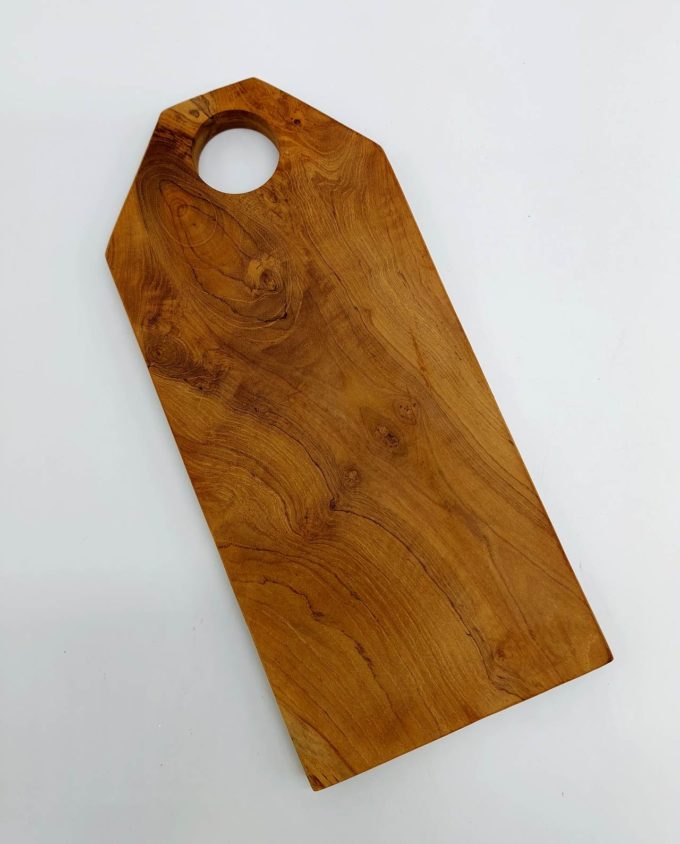 Teak Wood Cutting Board Length 27 cm
