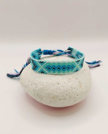 Bracelet Fabric Turquoise Blue
