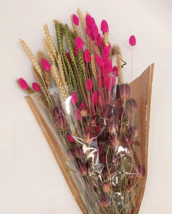 Dried Flowers Fuschia Natural Mix Bouquet