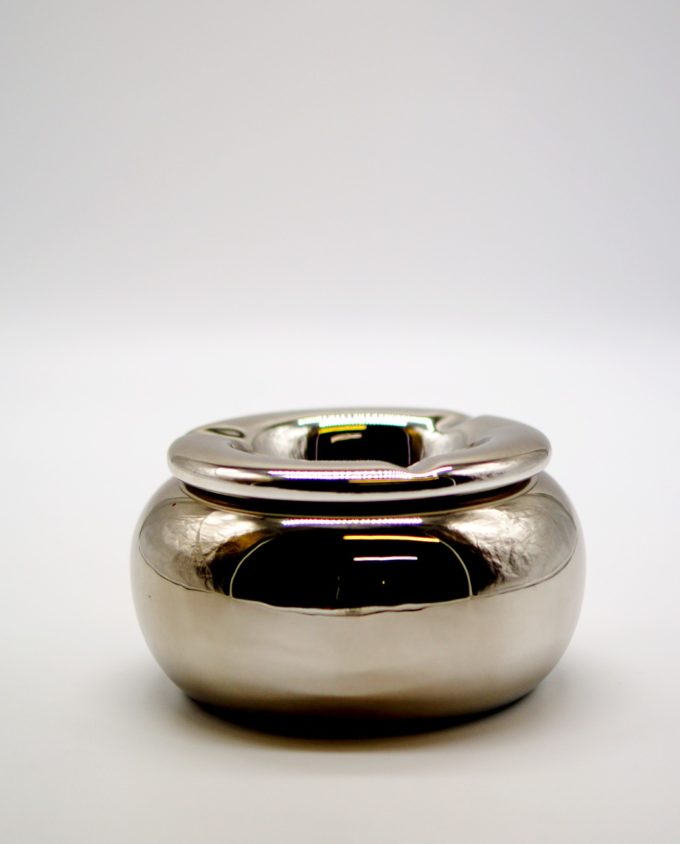 Ashtray Ceramic Silver Diameter 15 cm