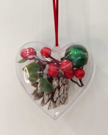 Heart Festive Arrangement Diameter 10 cm