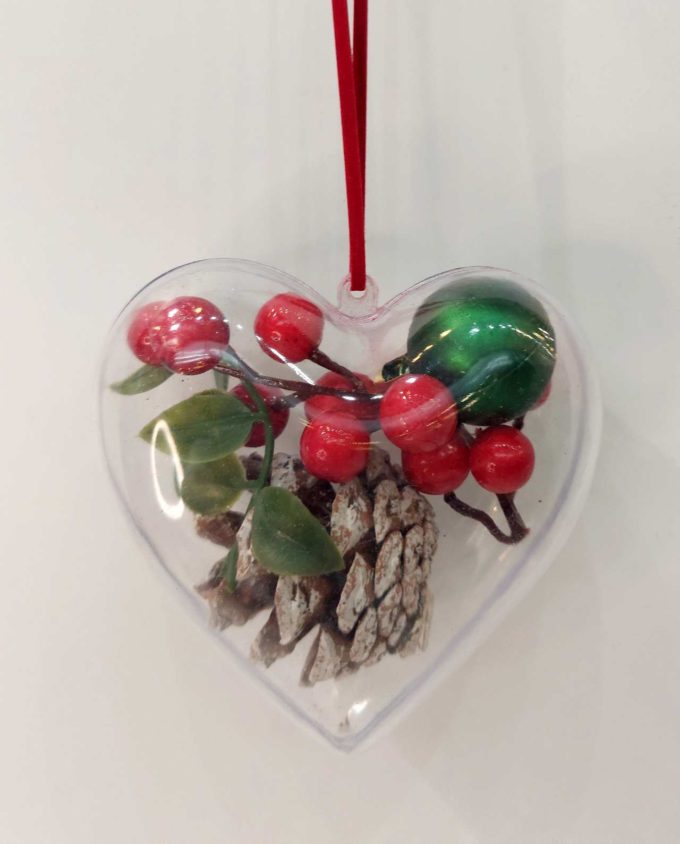 Heart Festive Arrangement Diameter 10 cm