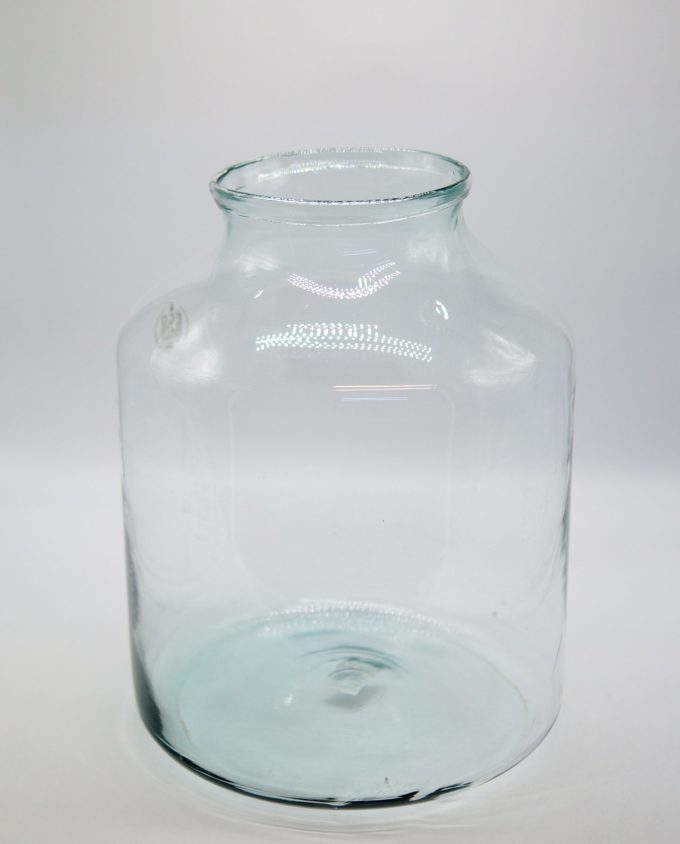 Glass vase made from recycled glass, eco friendly height 42 cm