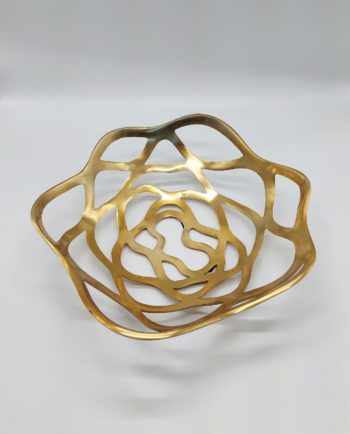 Platter Aluminum Gold Round 40 cm