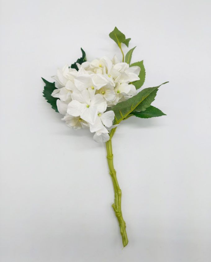 Ορτανσια υφασμάτινη άσπρη 38 cm