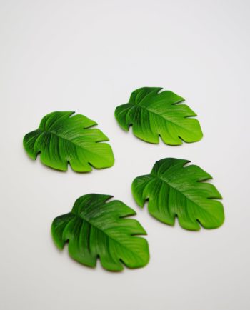 Coaster Palm Leaf Artificial Set 4 Pieces