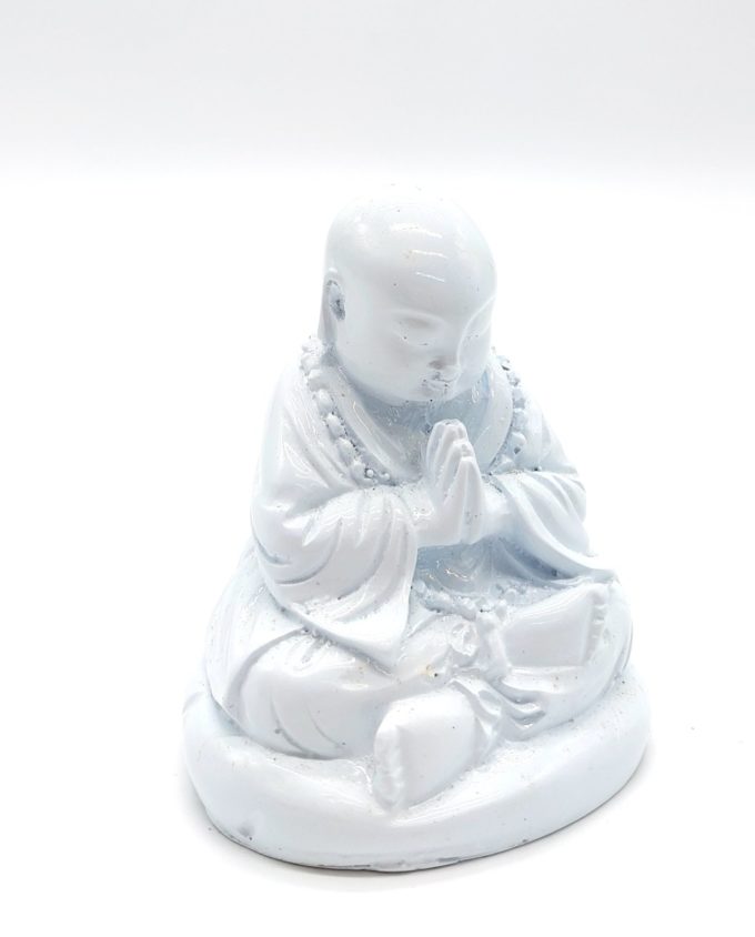 Monk Resin Height 10 cm white