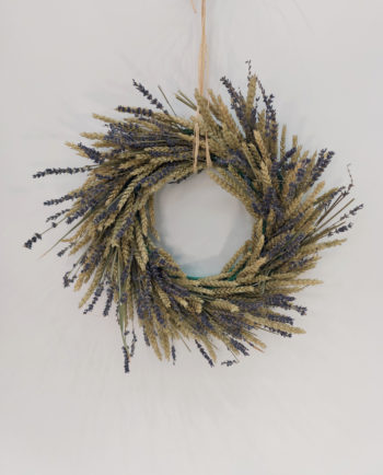 Wreath Dried Lavender & Wheat Diameter 45 cm