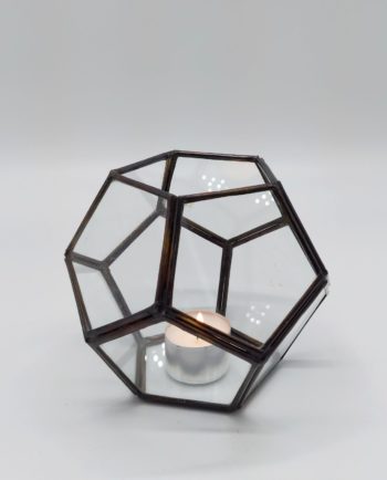 Lantern "Disco" Copper Antique Handmade Diameter 12 cm