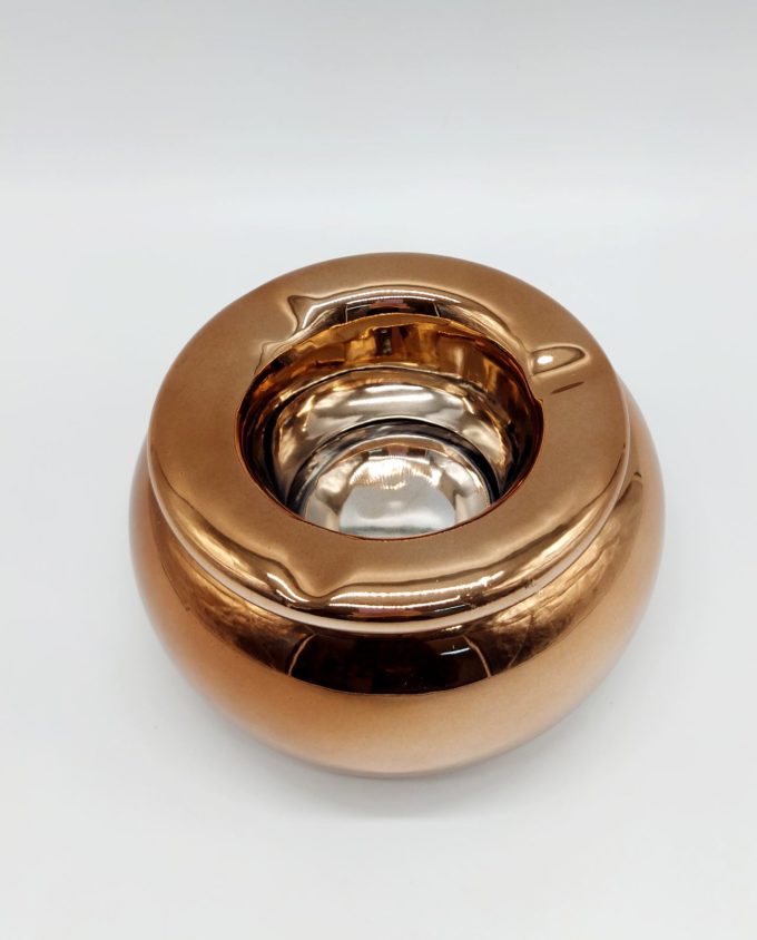 Ashtray Ceramic Copper Diameter 15 cm