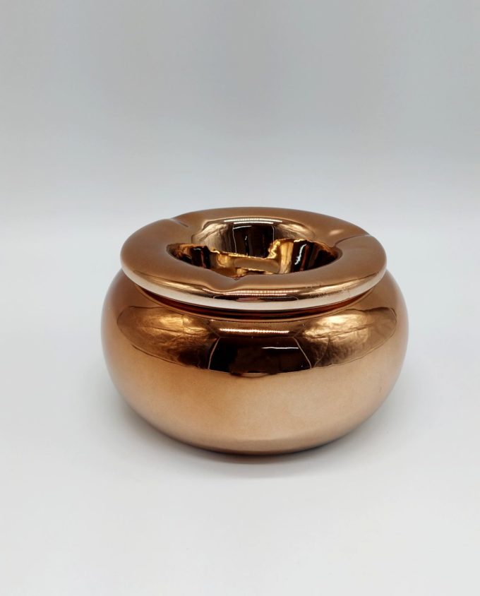Ashtray Ceramic Copper Diameter 15 cm