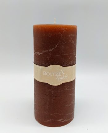 Candle Brown Pillar Height 20 cm Diameter 9 cm