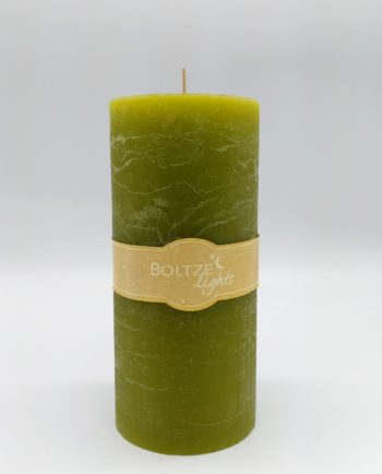 Candle Light Green Pillar Height 20 cm Diameter 9 cm