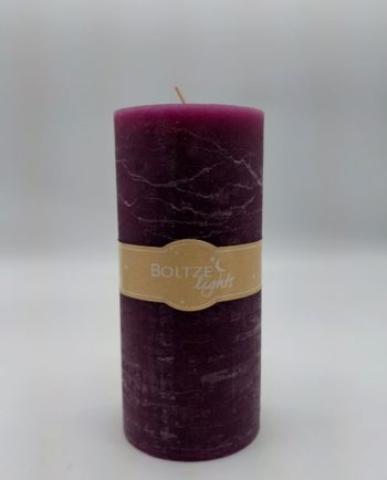 Candle Pillar Purple Height 20 cm Diameter 9 cm