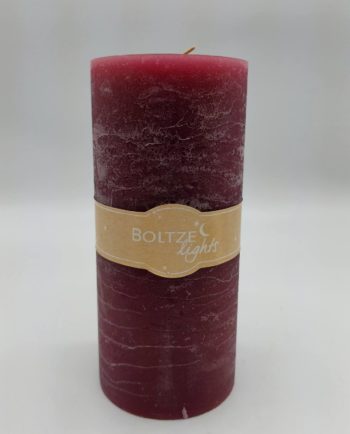 Candle Wine Red Pillar Height 20 cm Diameter 9 cm