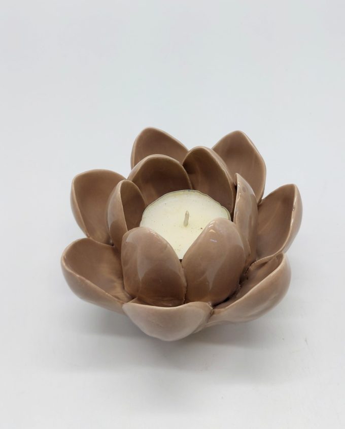 Votive Flower Ceramic Sand