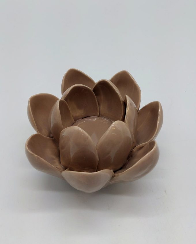 Votive Flower Ceramic Sand