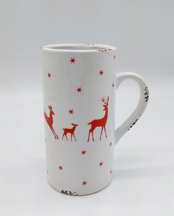 Ceramic mug Reindeers , dishwasher safe, volume 750 ml