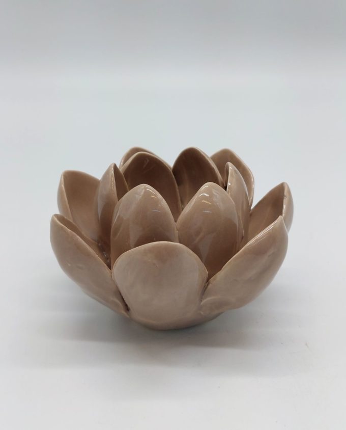 Votive Flower Ceramic Sand